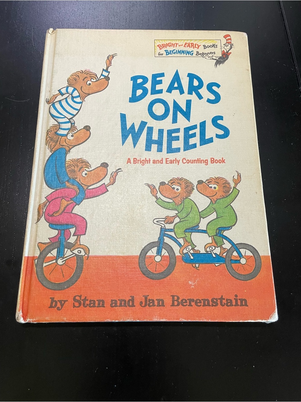 vintage hardcover edition Bears on Wheels by Stan and Jan Berenstain 1969 book